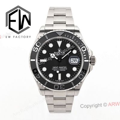  Clone Rolex Yacht Master 42MM Titanium Case Cal.3235 Black Dial